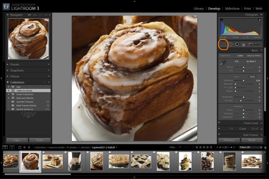 How to crop a photo for Tastespotting and Foodgawker: select image catalog.