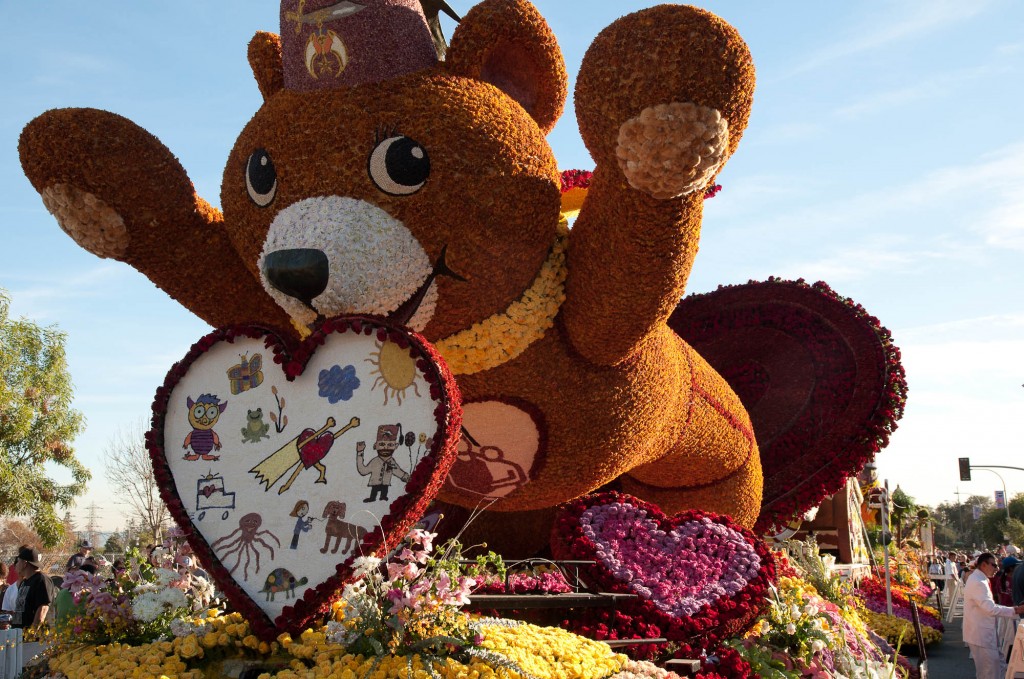 Rose Parade Float: Giant Teddy Bear