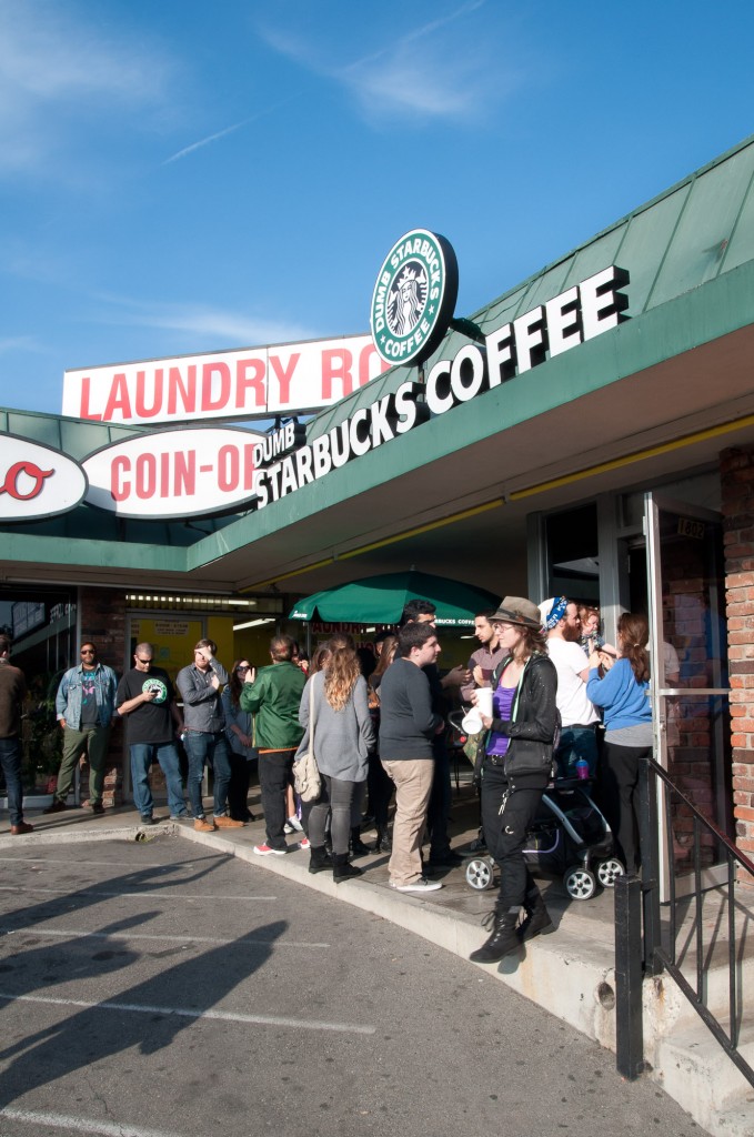 Dumb Starbucks Coffee: a parody store in LA.