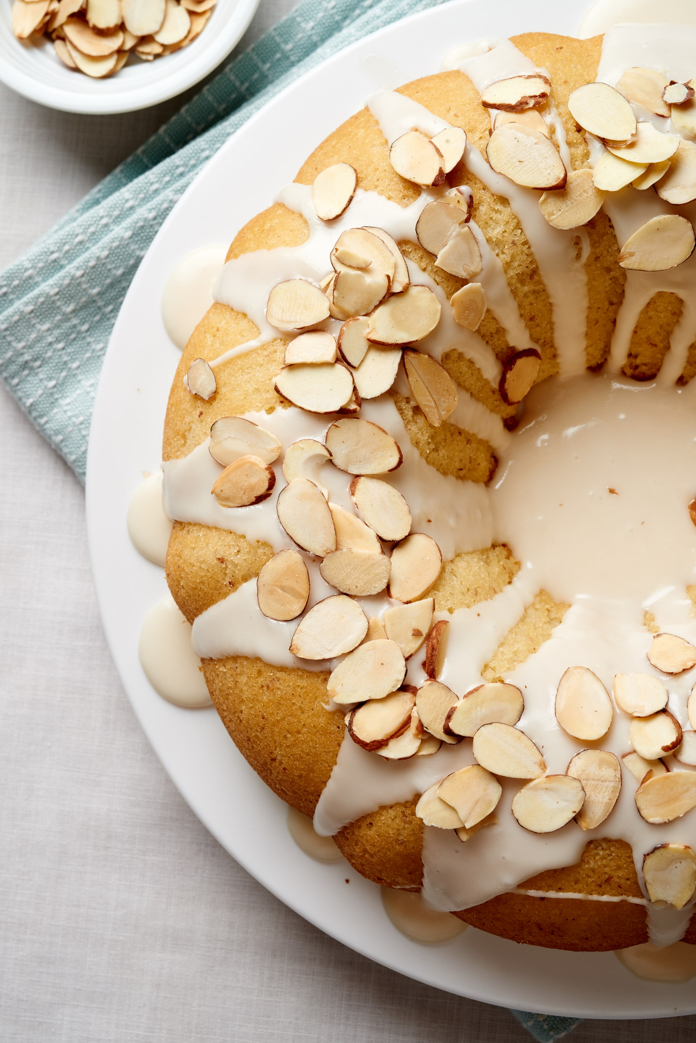 Almond Bundt Cake with an Amaretto glaze. | ibakeheshoots.com