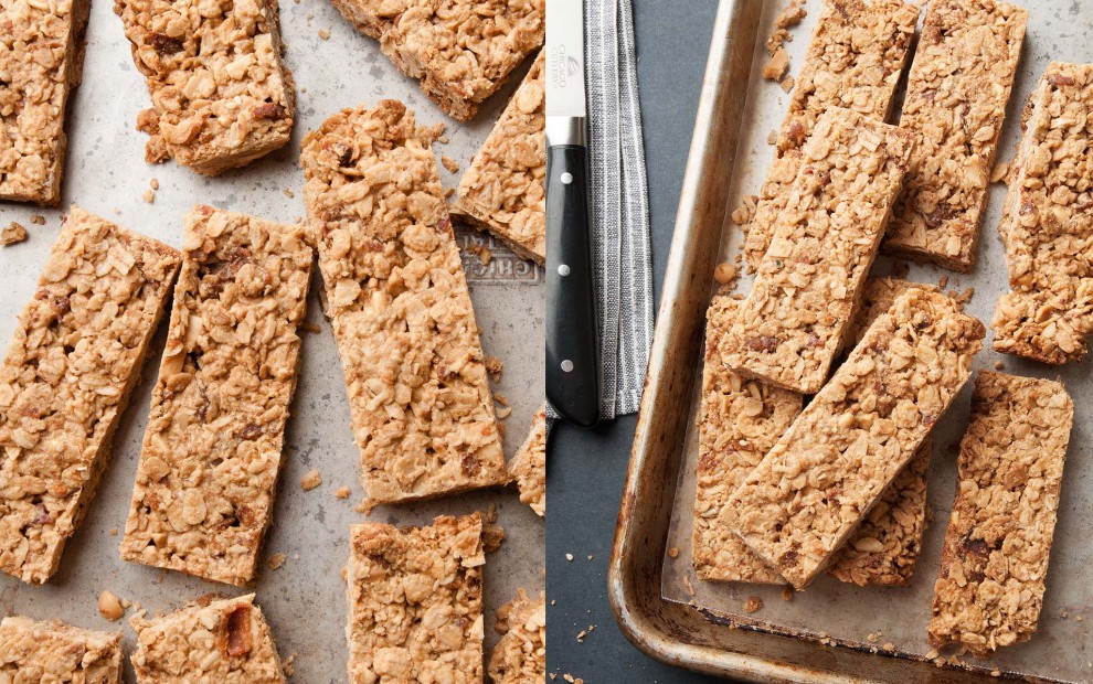 Peanut Butter Maple Bacon Granola Bars I bake he shoots